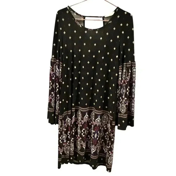 Boho black dress size M - Picture 1 of 9